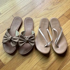 2 pairs of sandals